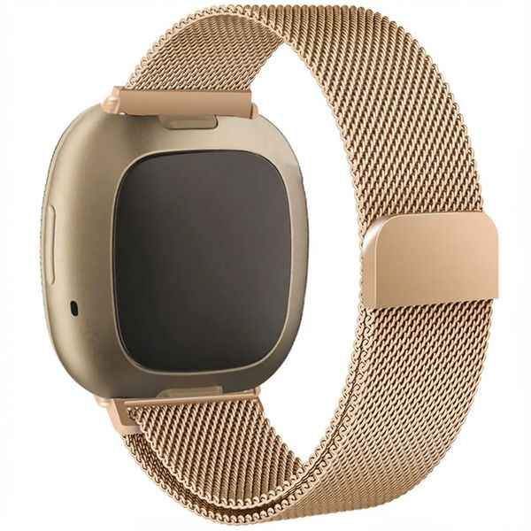 imoshion Bracelet magnétique milanais Fitbit Versa 4/ 3 / Sense (2) - Rose Doré
