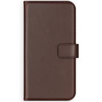 Selencia Étui portefeuille en cuir véritable Samsung Galaxy S20 FE - Marron