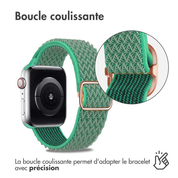 imoshion Bracelet en nylon élastique Apple Watch | 38/40/41/42 mm - Turquoise