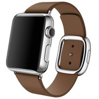 Apple Bracelet Leather Band Modern Buckle Apple Watch | 38/40/41/42 mm - Taille M - Marron