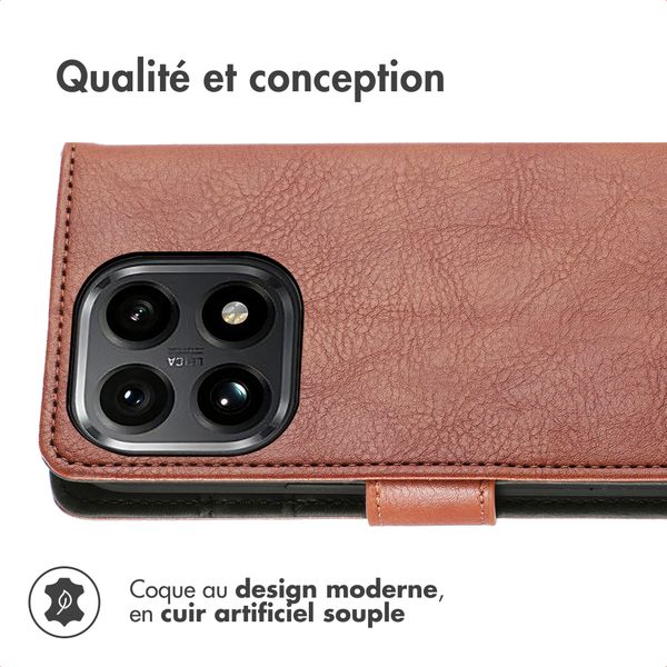 imoshion Étui de télephone portefeuille de luxe Xiaomi 15T - Marron