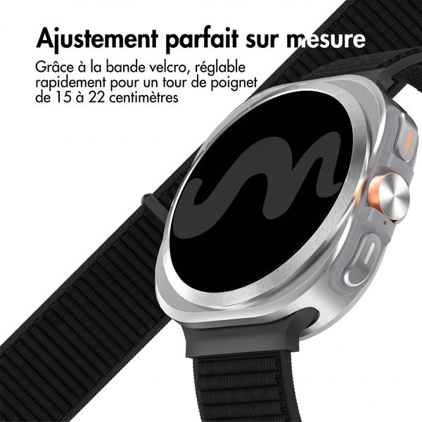 imoshion Bracelet en nylon Samsung Galaxy Watch Ultra (2024/2025) - Noir