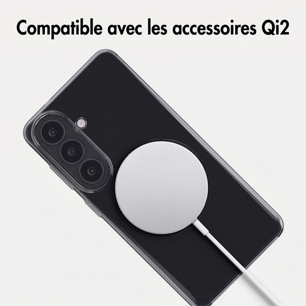 Accezz Lite coque arrière avec MagSafe Samsung Galaxy S26 - Smokey Clear