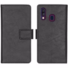 imoshion Étui de télephone portefeuille de luxe Samsung Galaxy A40 - Noir