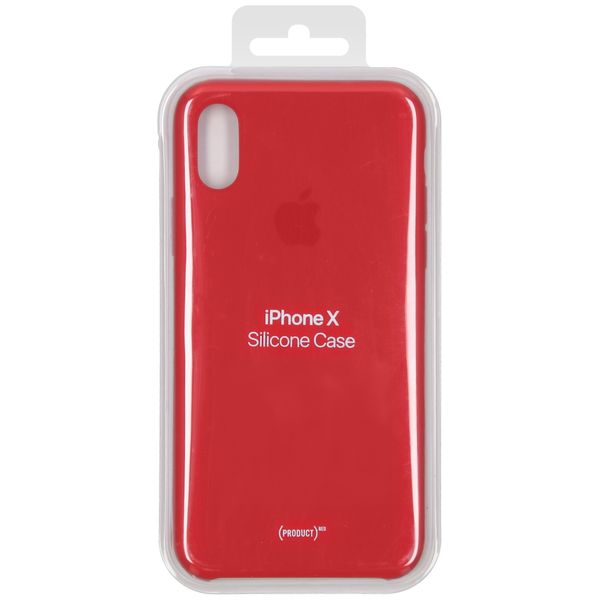 Apple Coque en silicone Apple iPhone X - Red