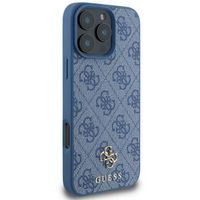 Guess Coque 4G Metal Logo MagSafe Apple iPhone 16 Pro Max - Bleu