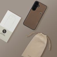 Selencia Coque Riva avec porte-cartes Samsung Galaxy S25 / S24 - Mocha Brown