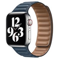 Apple Bracelet Leather Link Apple Watch | 38/40/41/42 mm - Taille M/L - Baltic Blue
