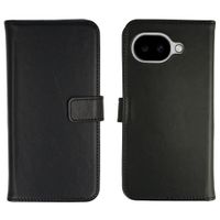Selencia Étui portefeuille en cuir véritable Google Pixel 10a - Noir