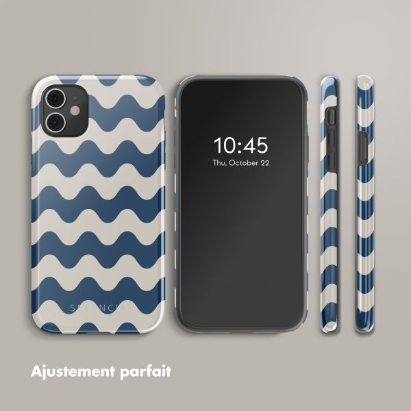 Selencia Coque arrière Vivid Apple iPhone 11 - Wave Vibes Classic Blue