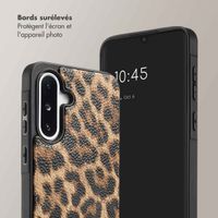Selencia Coque de télephone Nova avec cordon et porte-cartes Samsung Galaxy A36 / A56 - Leopard