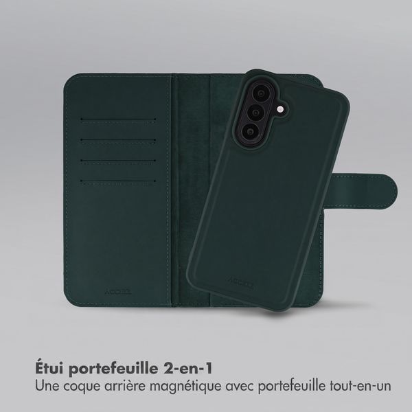 Accezz Coque portefeuille Edge amovible avec MagSafe Samsung Galaxy A27 (5G) - Vert
