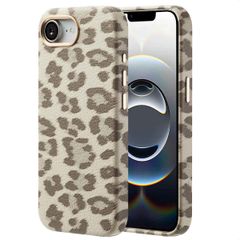 Selencia Coque Sabi imprimé panthère avec MagSafe Apple iPhone 17e / 16e - Soft Ivory