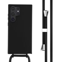 imoshion Coque en silicone avec cordon Samsung Galaxy S23 Ultra - Noir