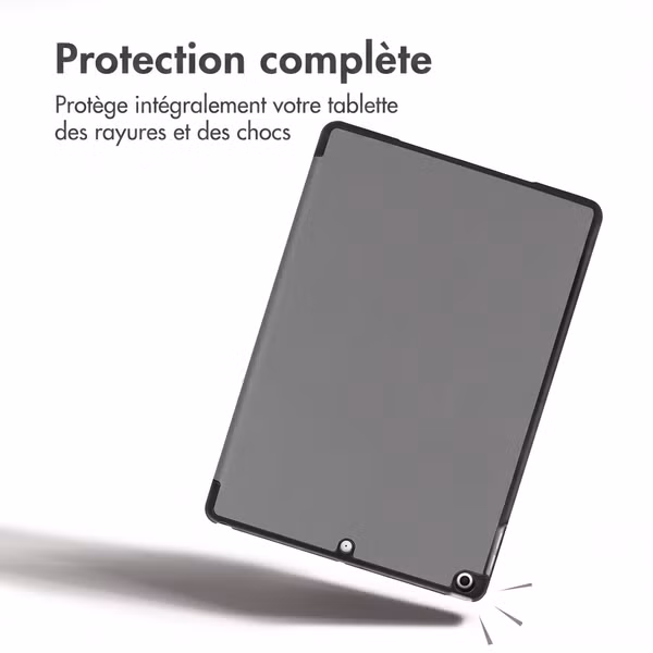 imoshion Coque tablette Trifold Apple iPad 9 (2021) 10.2 pouces / iPad 8 (2020) 10.2 pouces / iPad 7 (2019) 10.2 pouces - Gris
