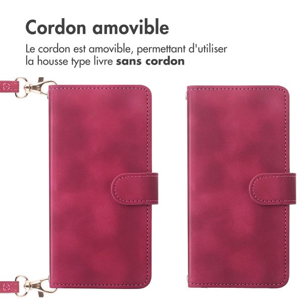 imoshion Etui de télephone portefeuille avec cordon Samsung Galaxy A17 (5G) / (4G) - Rouge