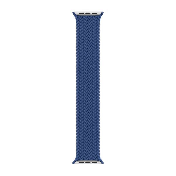 Apple Bracelet Solo tressé Apple Watch | 44/45/46/49 mm - Taille 10 - Atlantic Blue