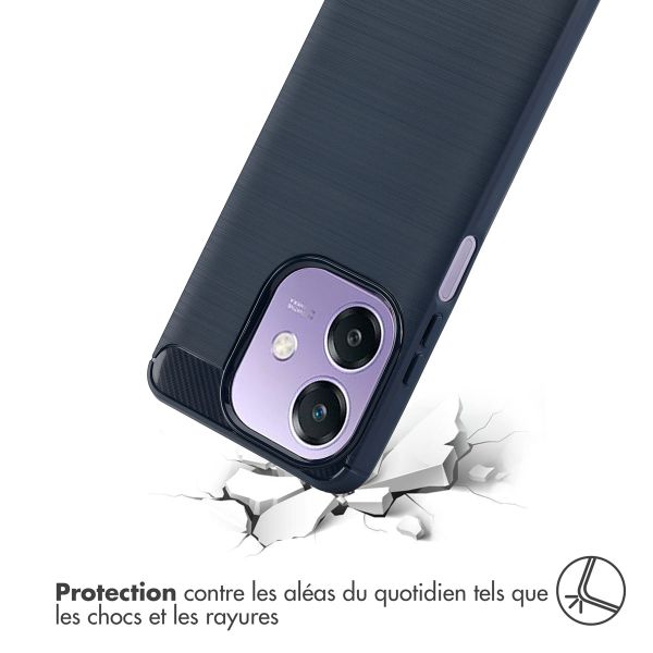 imoshion Coque Brushed Oppo A40 (4G) / Oppo A40M (4G) / Oppo A60 (5G) - Bleu foncé