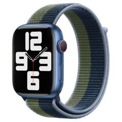 Apple Bracelet Sport Loop Apple Watch | 44/45/46/49 mm - Abyss Blue/Moss Green