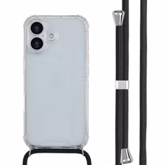 imoshion Coque arrière transparente avec cordon Apple iPhone 17 - Noir
