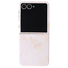 Selencia Coque arrière Vivid avec MagSafe Samsung Galaxy Z Flip 8 - Golden Beige Marble