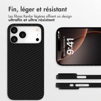 Accezz Coque Kevlar® MagSafe Apple iPhone 17 Pro Max - Noir