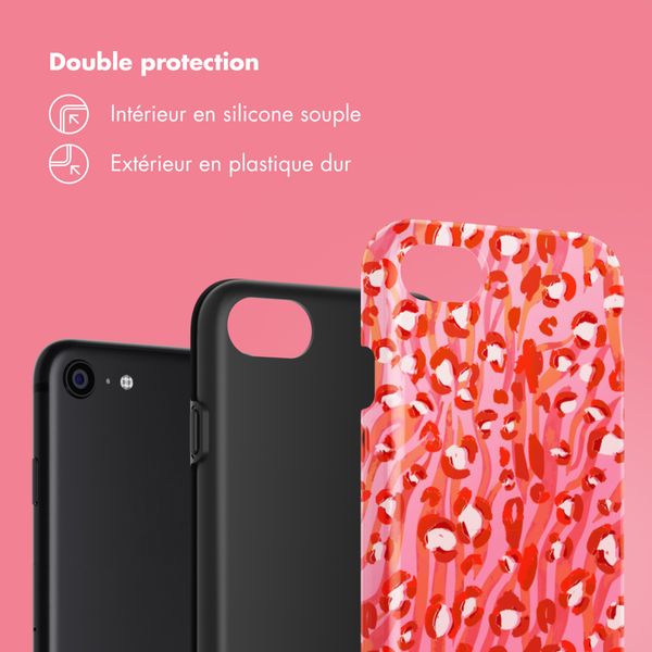 Selencia Coque arrière Vivid Apple iPhone SE (2022 / 2020) / 8 / 7 - Wild Spots Lipstick