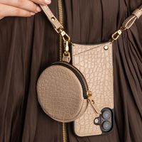 Selencia Nova Croco Mini Pouch - Beige