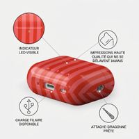 Burga Coque rigide Apple AirPods Pro 2 - Pomegranate