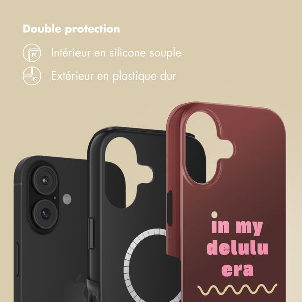 Selencia Coque arrière Vivid avec MagSafe Apple iPhone 17 - Delulu