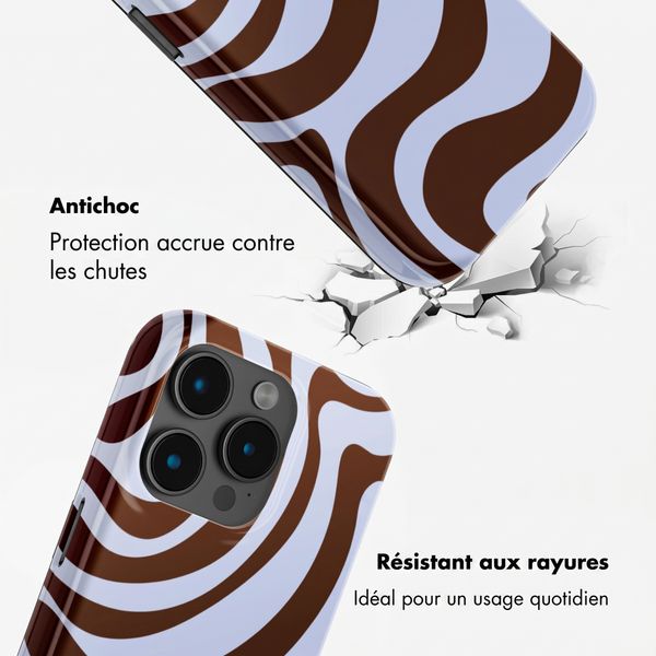 Selencia Coque arrière Vivid avec MagSafe Apple iPhone 15 Pro - Dream Swirl Chocolate