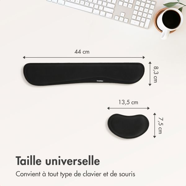 imoshion Repose-poignet ergonomique – pour clavier et souris – Noir