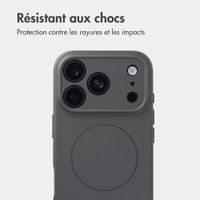 Accezz Coque Grip avec MagSafe Apple iPhone 18 Pro Max / 17 Pro Max - Gris