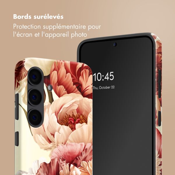Selencia Coque arrière Vivid avec MagSafe Samsung Galaxy S24 - Vintage Peony