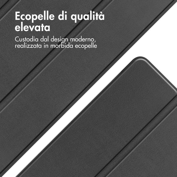 imoshion Coque tablette Trifold Samsung Galaxy Tab A11 Plus - Noir