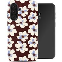 Selencia Coque arrière Vivid Samsung Galaxy A37 (5G) - Choco Flower Pop