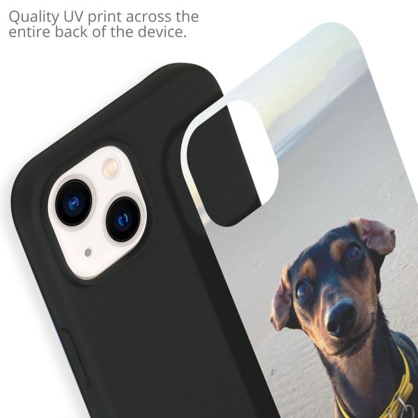 Concevez votre propre coque en gel Apple iPhone 14 - Noir