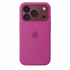 Apple Coque en silicone avec MagSafe Apple iPhone 18 Pro - Magenta