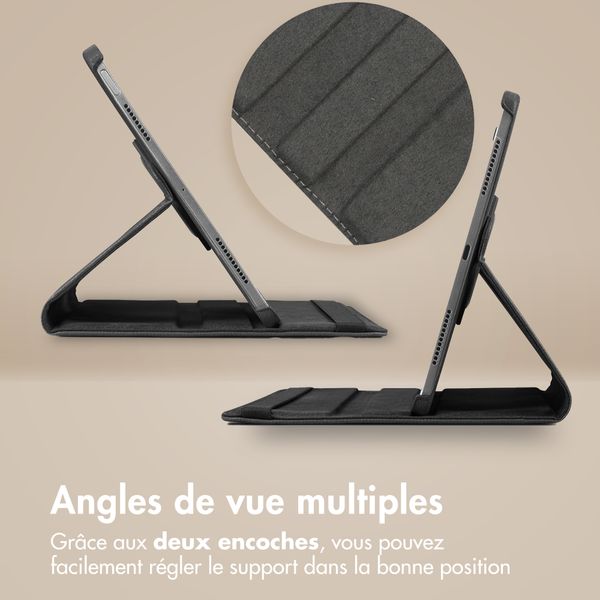 imoshion Coque tablette rotatif à 360° Samsung Galaxy Tab A11 Plus - Noir