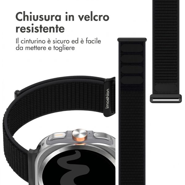imoshion Bracelet en nylon Samsung Galaxy Watch Ultra (2024/2025) - Noir