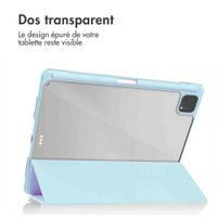 imoshion Coque tablette rigide Trifold Apple iPad Pro 12.9 (2018/2020/2021/2022) - Bleu clair