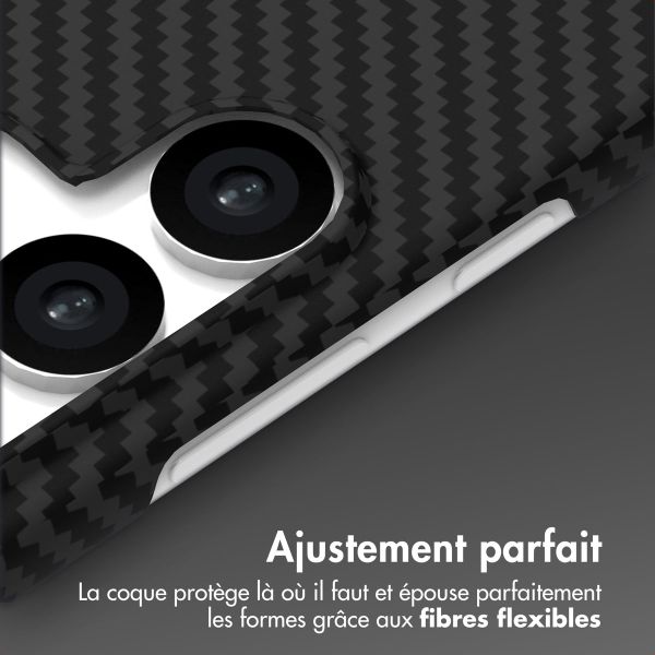 Accezz Coque Kevlar® MagSafe Samsung Galaxy S24 Ultra - Noir