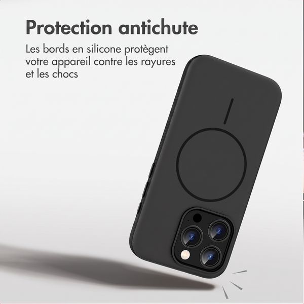 imoshion Coque arrière Color avec Thin MagSafe Ring Apple iPhone 15 Pro - Noir