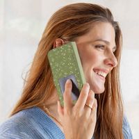 imoshion Étui de télephone portefeuille Design Samsung Galaxy A55 - Green Flowers