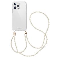 imoshion Coque avec dragonne + bracelet - Perles Apple iPhone 13 Pro - Transparent