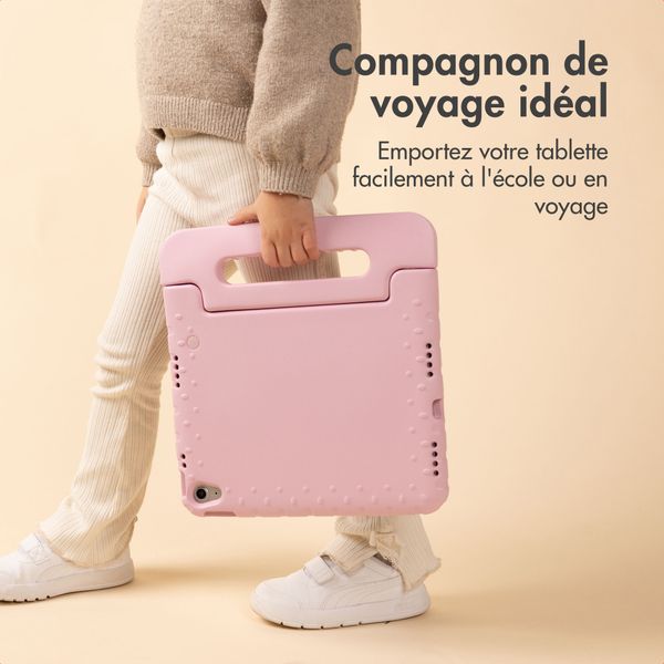 imoshion Coque kidsproof avec poignée Samsung Galaxy Tab A11 Plus / A9 Plus - Rose clair