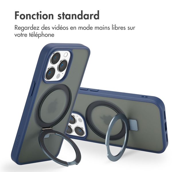 Accezz Coque Ring Stand avec MagSafe Apple iPhone 13 Pro - Bleu