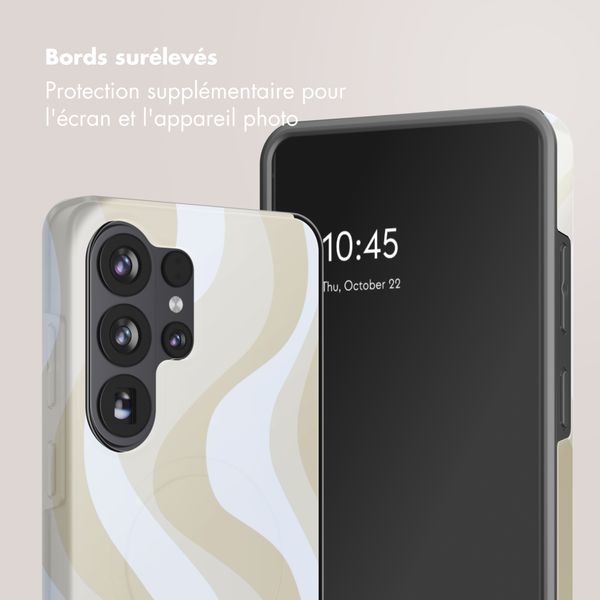 Selencia Coque arrière Vivid avec MagSafe Samsung Galaxy S26 Ultra - Desert Waves Beige
