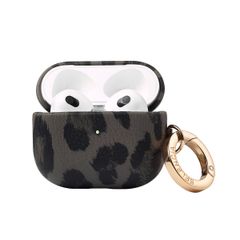 Selencia Coque Sabi motif panthère  Apple Airpods 3 - Midnight Black