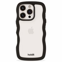 Holdit Coque Wavy Apple iPhone 16 Pro - Black / Transparent